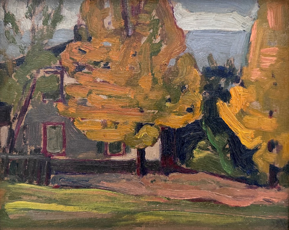 J.E.H. MacDonald, Mr. Joe Cox's House (next door west), Thornhill, 1926