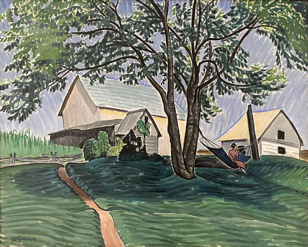 John Lyman, The Hammock Under the Tree (Dalesville, Quebec), 1912