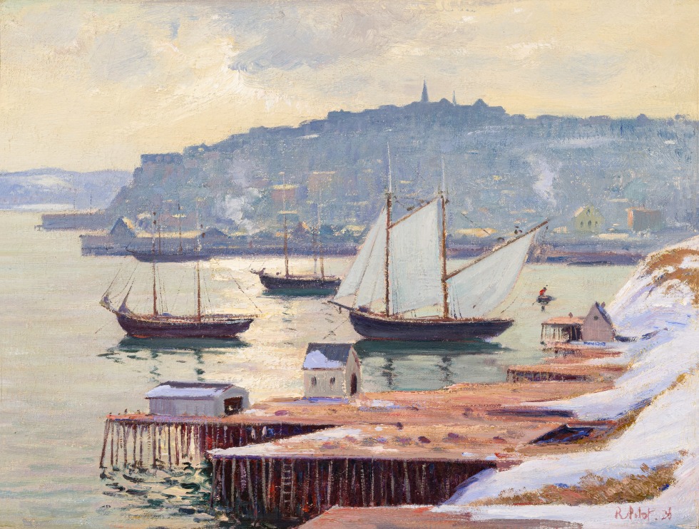 Robert Pilot, Schooner in Winter Quarters, Quebec, 1936