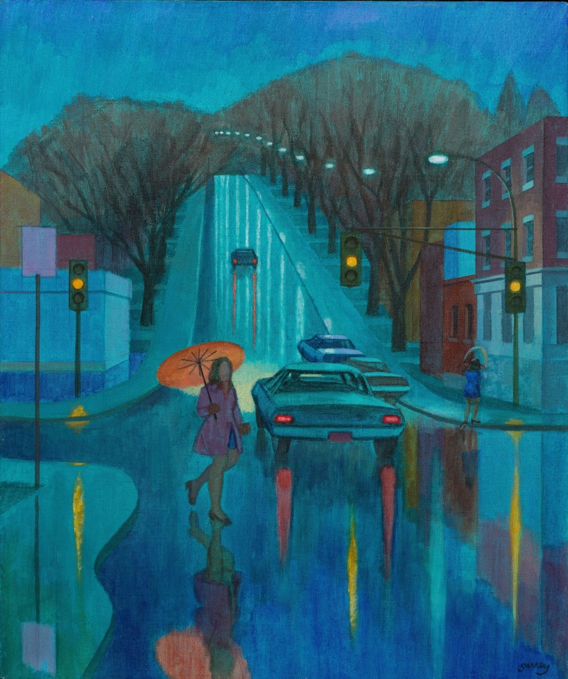 Philip Surrey, Grosvenor & Sherbrooke, the Pink Umbrella, 1972
