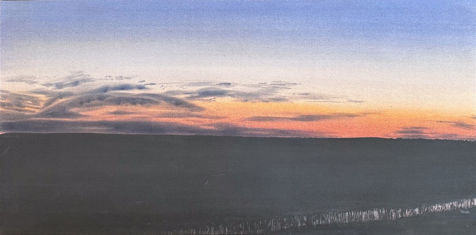 Takao Tanabe, Prairie Sunset: Creek Reflection, 1987