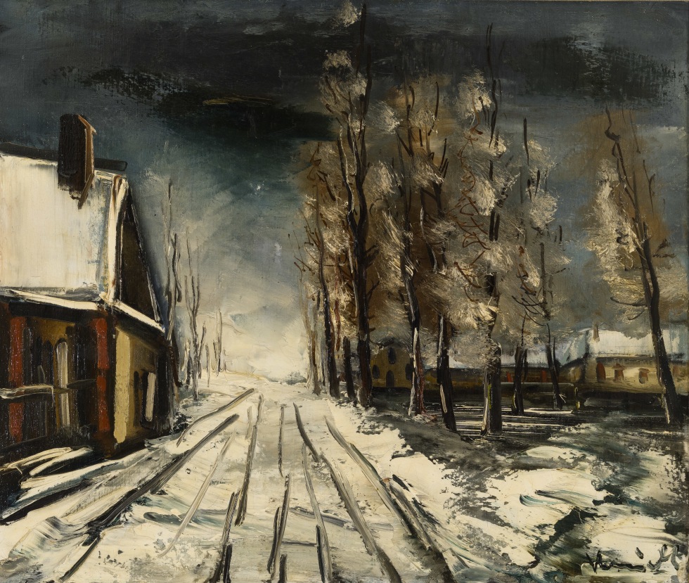 Maurice de Vlaminck, La route et les peupliers, 1935 (circa)