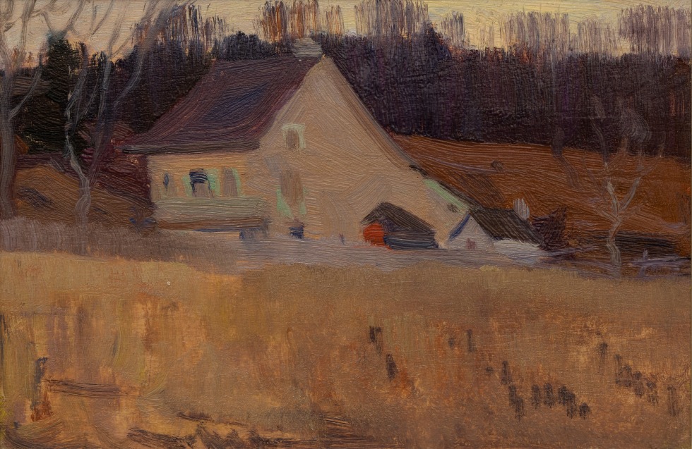 Clarence A. Gagnon, Crépuscule d’automne, Baie St. Paul, 1923 (circa)