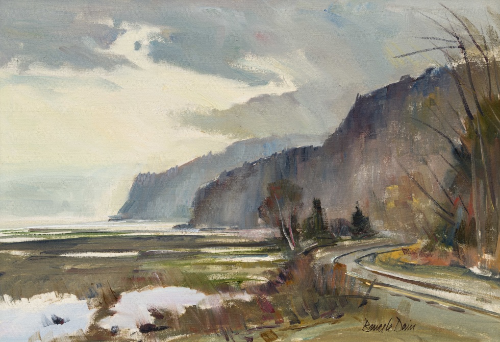 Bruce LeDain, View to Cap aux Corbeaux, Charlevoix, Que., 1986