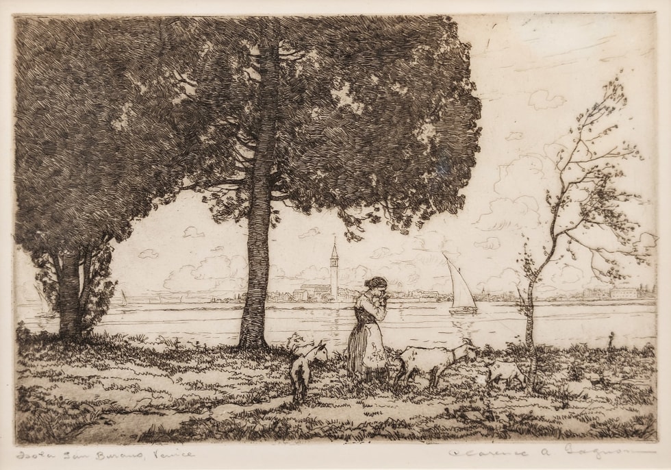 Clarence A. Gagnon, Isola San Burano, Venice, 1905