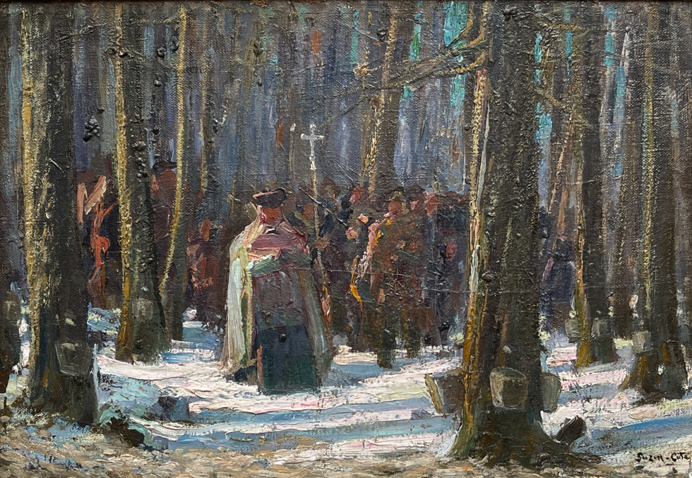 Marc-Aurèle Suzor-Coté, Bénédiction des érables (Blessing of the maples) (sketch), 1914 (circa)