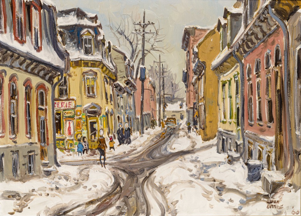 John Little, Ste Gabriel St at corner of Rue des Zouaves Quebec, 1960